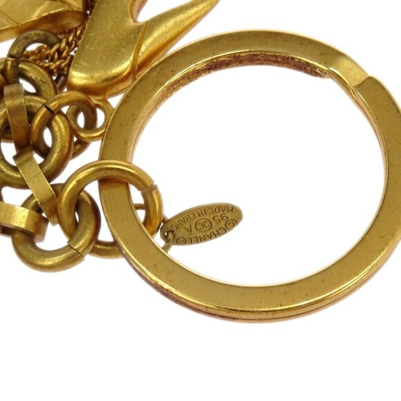 Chanel Gold Key Holder Bag Charm Icon Small Good 95A - Picture 4 of 4